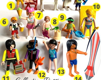 PLAYMOBIL BEACH Camping - Summer Holidays Beaching - Swimmer Playmobile vintage figurines - Kids can play for hours with these toys.