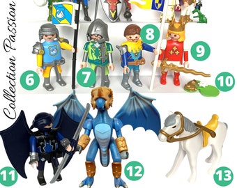 Pick One PLAYMOBIL Figure KNIGHT Playmobile vintage figurines - Medieval Armor figure toy - Castle Middle Age Warriors