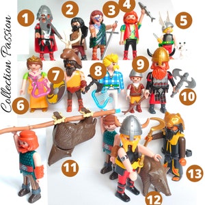 Pick One PLAYMOBIL Figures ASTERIX VIKING vintage figurines - Playmobile figure toy - Warriors and Barbarians to fight with Castle Knights