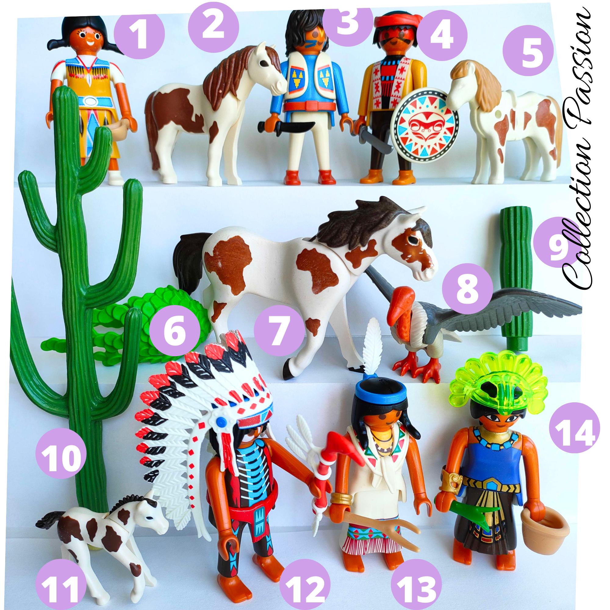 Playmobil インディアン セット PLAYMOBIL Figure NATIVE INDIANS Western Playmobile Vintage