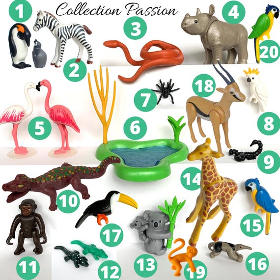PLAYMOBIL ANIMALS ZOO ギフトフィギュア 1つ選択 - フラミンゴ