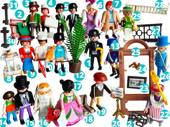 PLAYMOBIL Vintage 5503 – Set Belle Époque Femme Et Porteur (calèche, Chats) – 1990