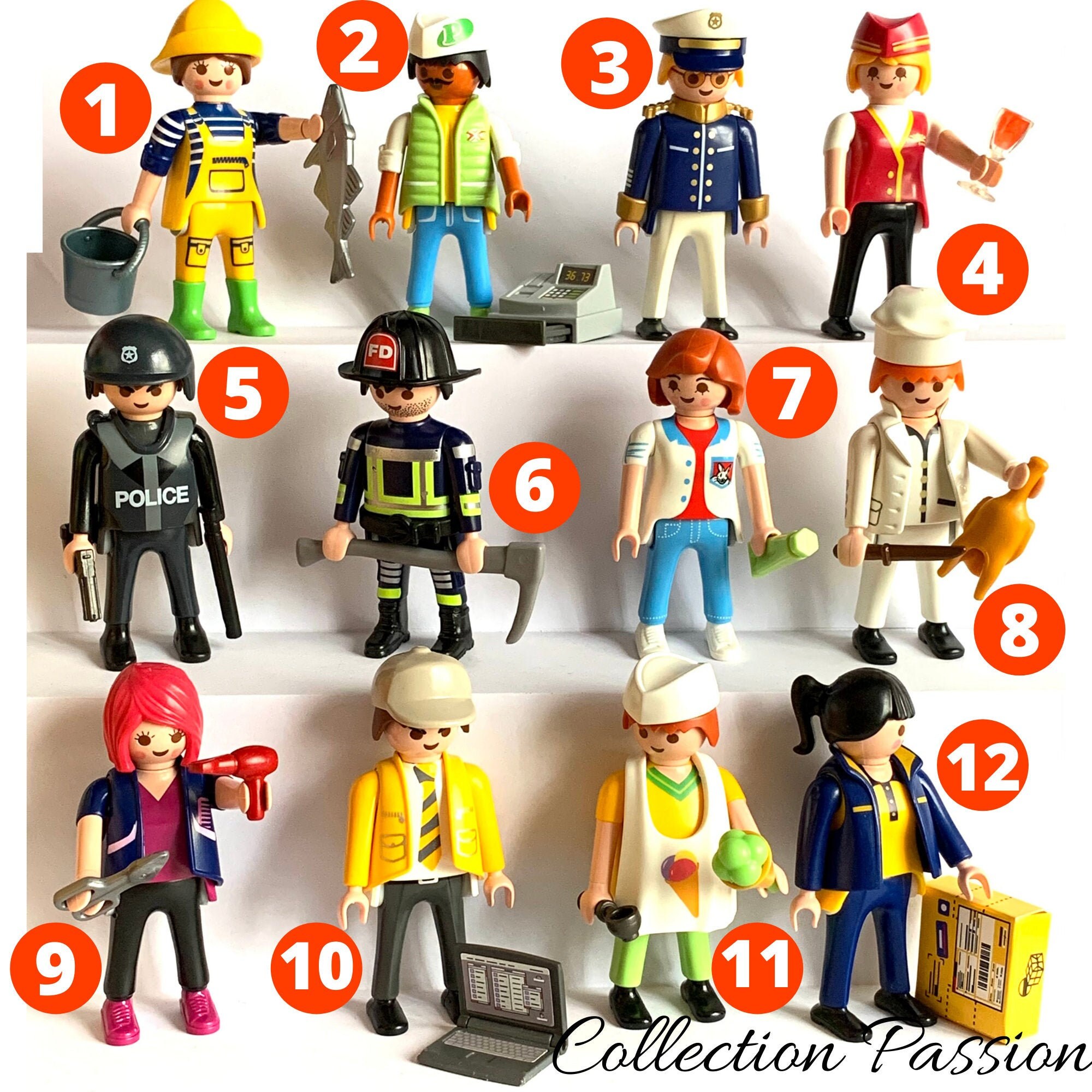PLAYMOBIL CITY LIFE Jobs Pick One Playmobile vintage Etsy