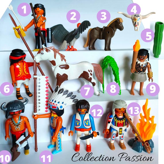 PLAYMOBIL Figure NATIVE INDIANS Western Playmobile Vintage