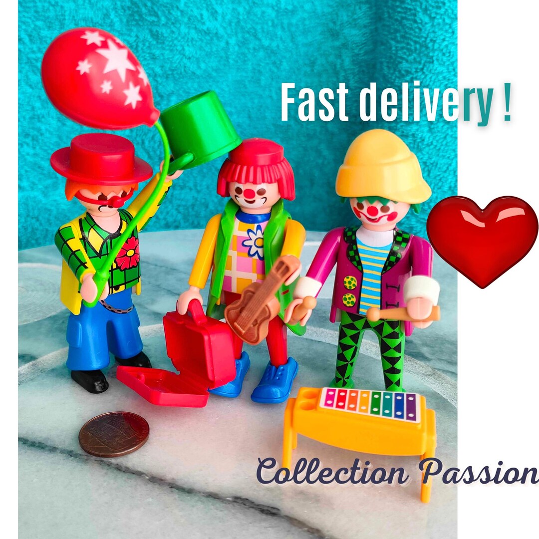 lot PLAYMOBIL 3513 vintage 70s spectacle avec dresseurs de chiens