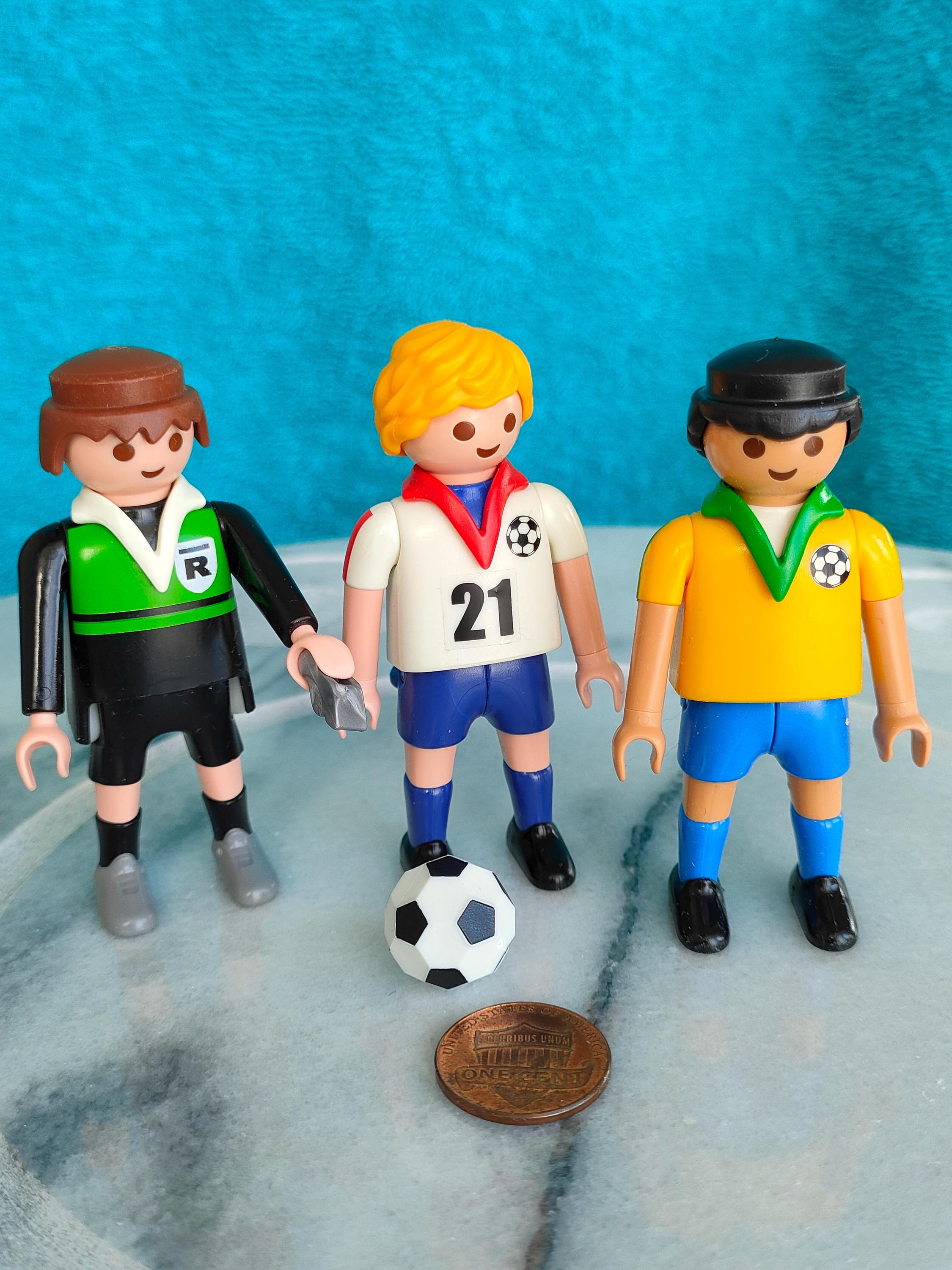 3人のサッカー選手ギフトフィギュアおもちゃ、サッカー選手、お子様の