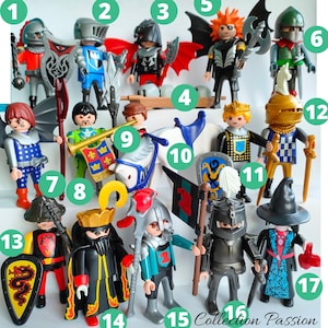 Pick One PLAYMOBIL Figure KNIGHT Playmobile vintage figurines - Medieval Armor figure toy - Castle Middle Age Warriors