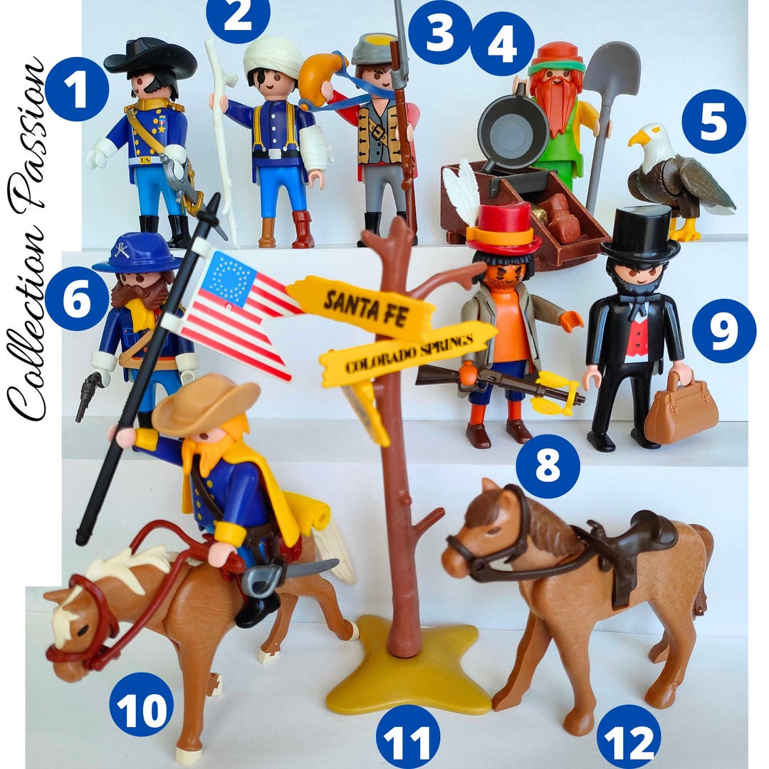 PLAYMOBIL Figure CAVALRY CIVIL War Horse Western Playmobile