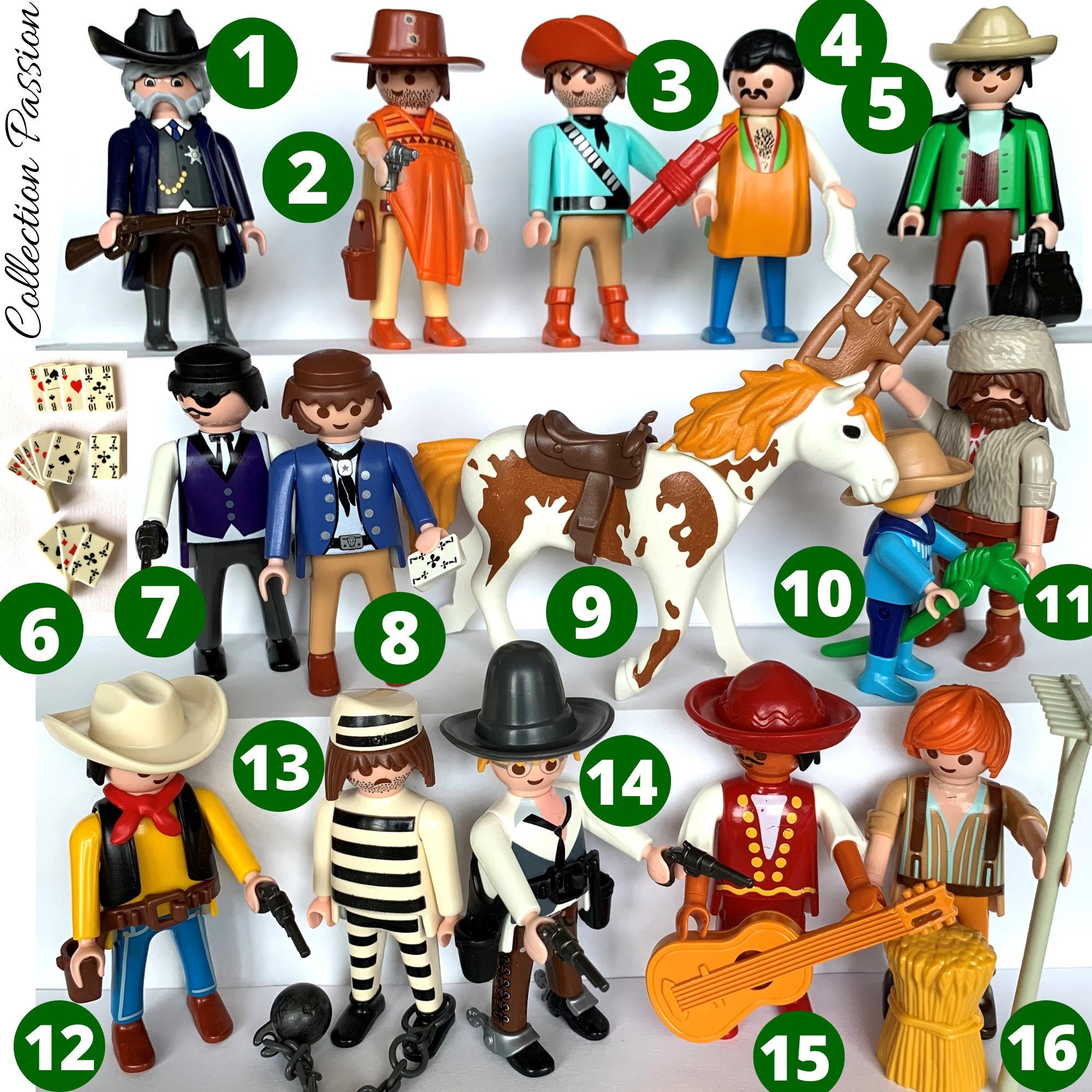Pick One PLAYMOBIL Figure COWBOY Western Playmobile Vintage Figurines  Children Toys to Develop Their Imagination Play Lucky Luke 