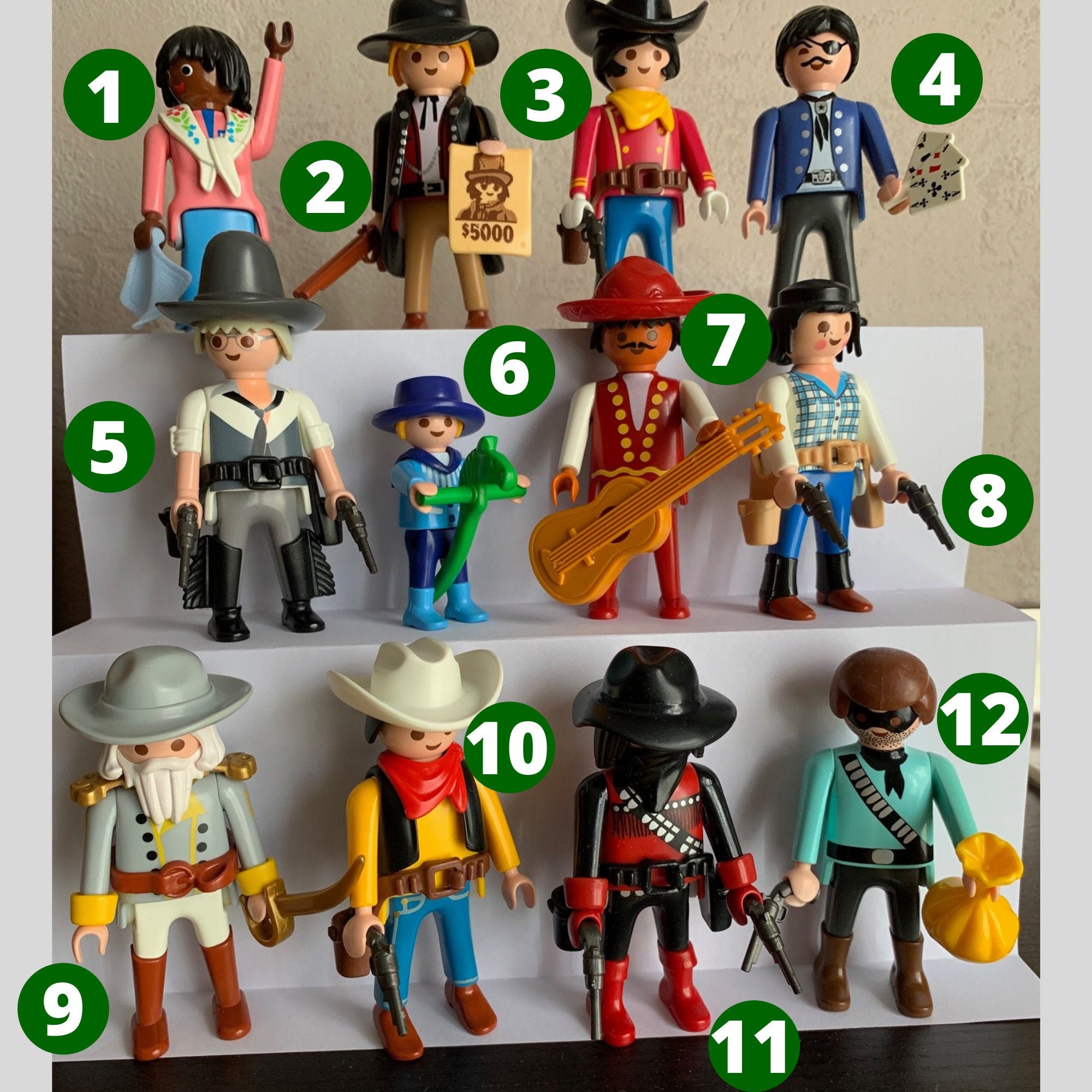 Pick One PLAYMOBIL Figure COWBOY Western Playmobile vintage Etsy