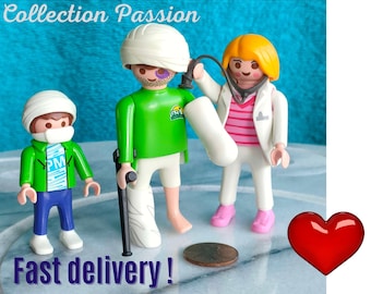 PLAYMOBIL HOSPITAL DOCTOR Gift Action Figure Toy, Medical Nurse