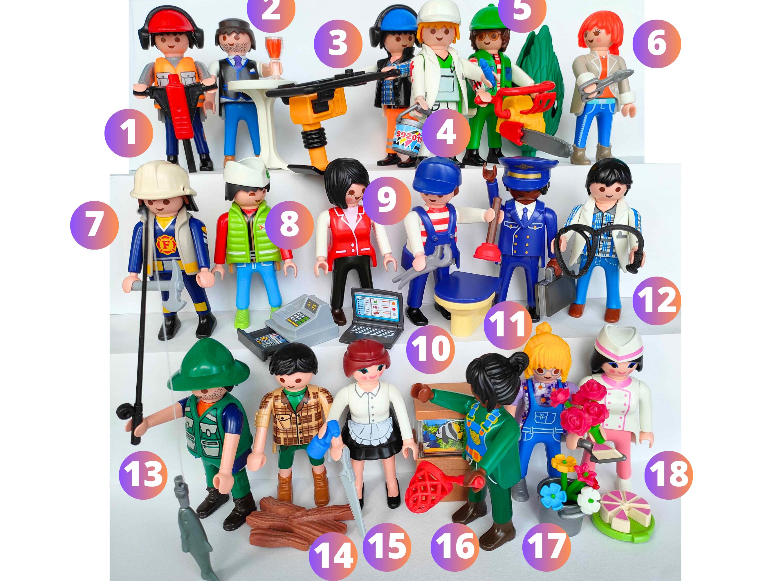 PLAYMOBIL CITY LIFE Figures Jobs - Playmobile Vintage