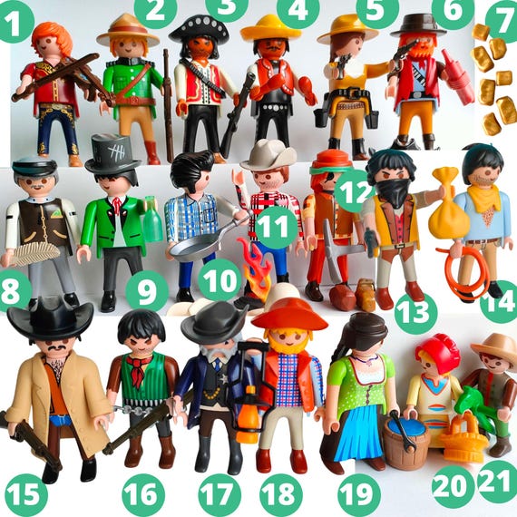 Figurines Playmobil Custom Western Cowboy - Lot #28 - Occasion