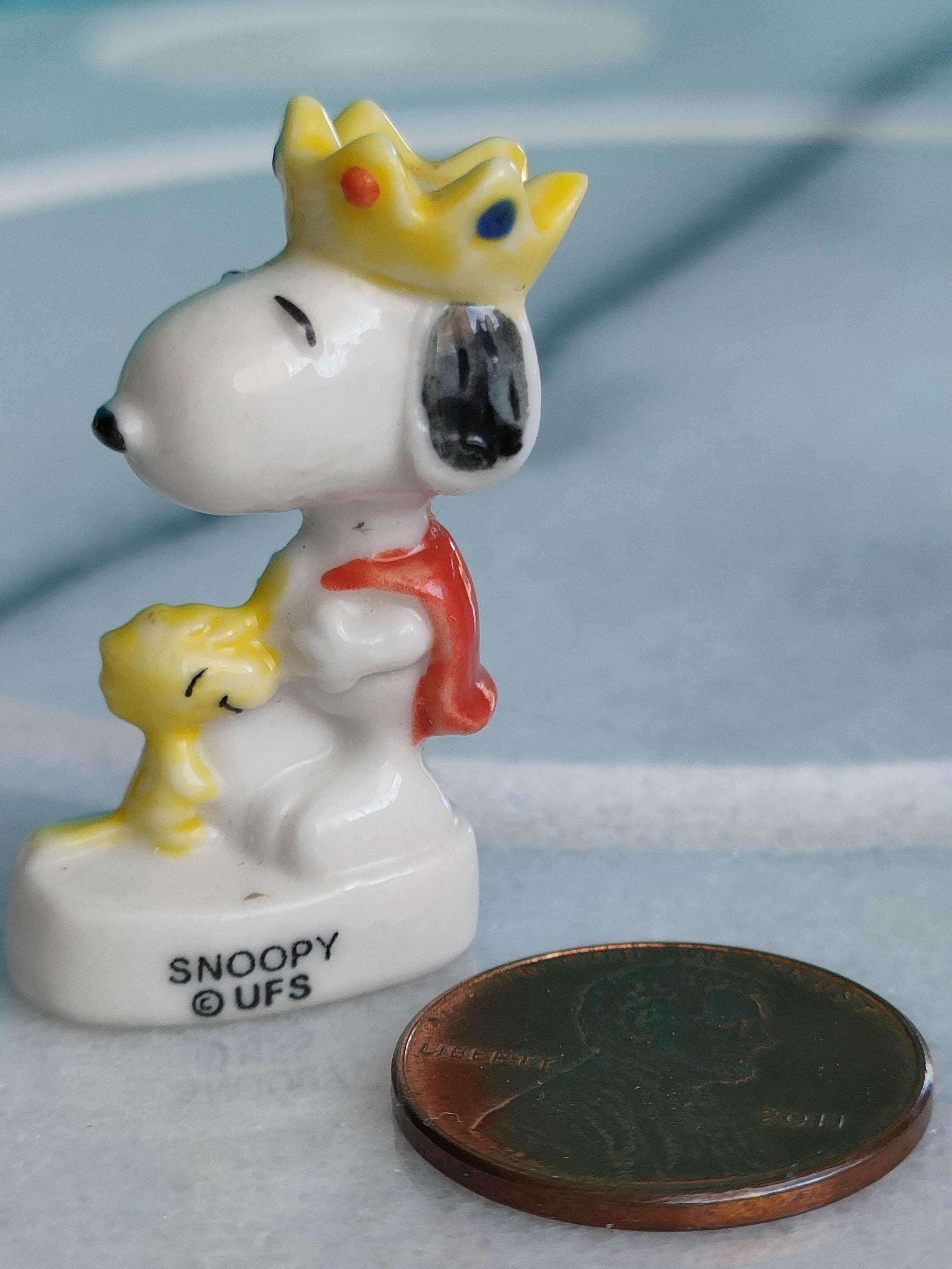 Miniature SNOOPY vintage figurine porcelain, Fève au choix, mini