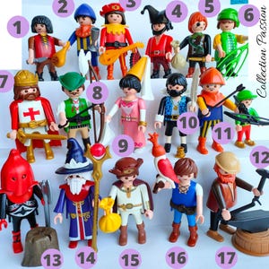 PLAYMOBIL ROBIN HOOD Medieval Toy Pick One - Castle Executioner - Playmobile vintage figurines - Castle Monk, Dwarf miniature figures