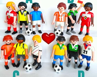 3人のサッカー選手ギフトフィギュアおもちゃ、サッカー選手、お子様の