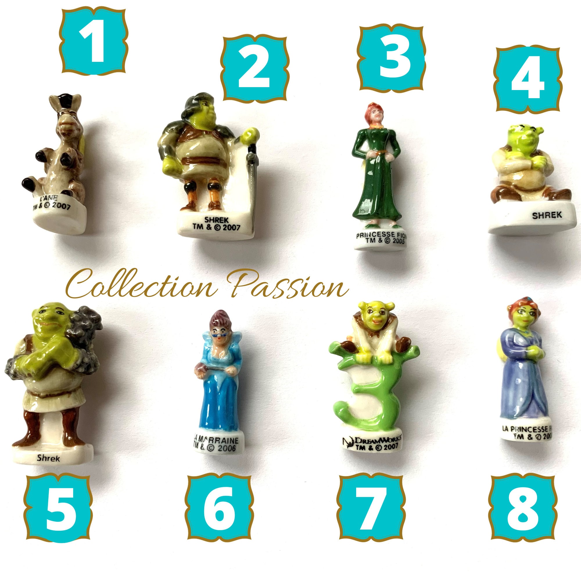 Décoration De Table 9 Figurines Shrek - Décorations Décors et Accessoires  Le Deguisement.com