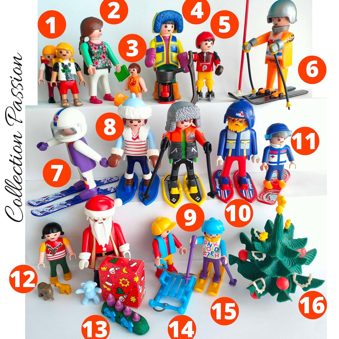 PLAYMOBIL CHRISTMAS SANTA Claus Gift Winter Ski Mountain