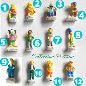 SIMPSONS MINIATURE porcelanowa figurka fasoli mini figurka na tort dekoracja kreskówka ceramiczna mała francuska porcelana feves figurka Homera wybierz jeden