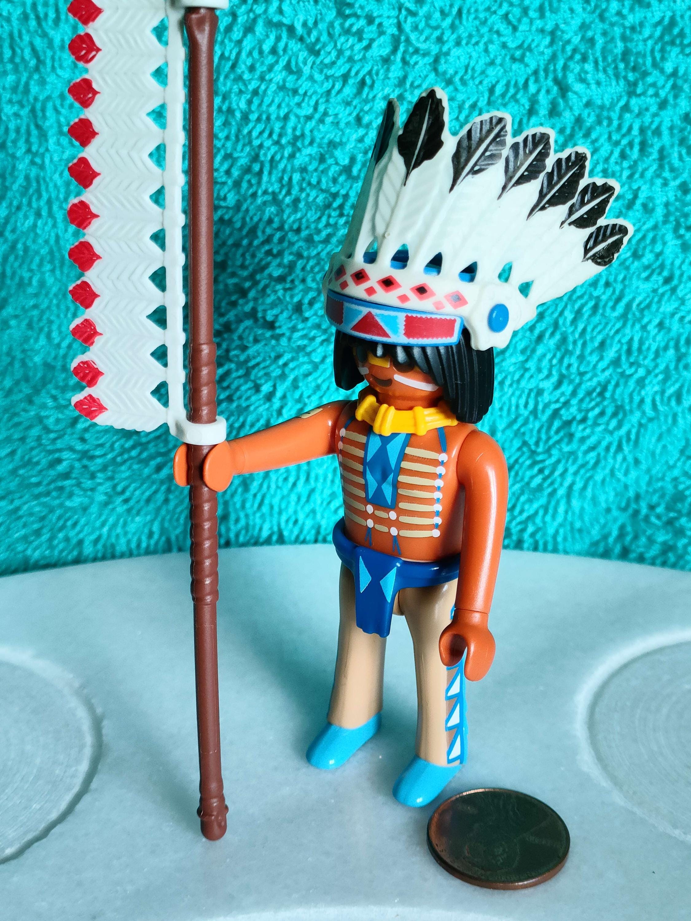 プレイモービルフィギュア ネイティブインディアン ウエスタンプレイ