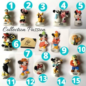 FEVE MICKEY and FRIENDS Mouse Cake topper, ceramic figurine, mini figure Cartoon tiny french porcelaine, Miniature Minnie decoration feves