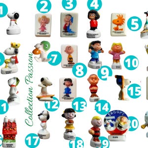 Miniature SNOOPY vintage porcelain figurine, Bean of your choice, mini figure Cartoon Charlie Brown, tiny ceramic figurines, cake topper Peanuts