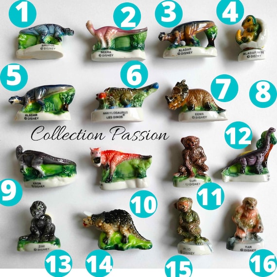 Choose DINOSAUR Feve miniature porcelain mini ceramic figure tiny french porcelaine feves for decoration and cupcake topper birthday gift