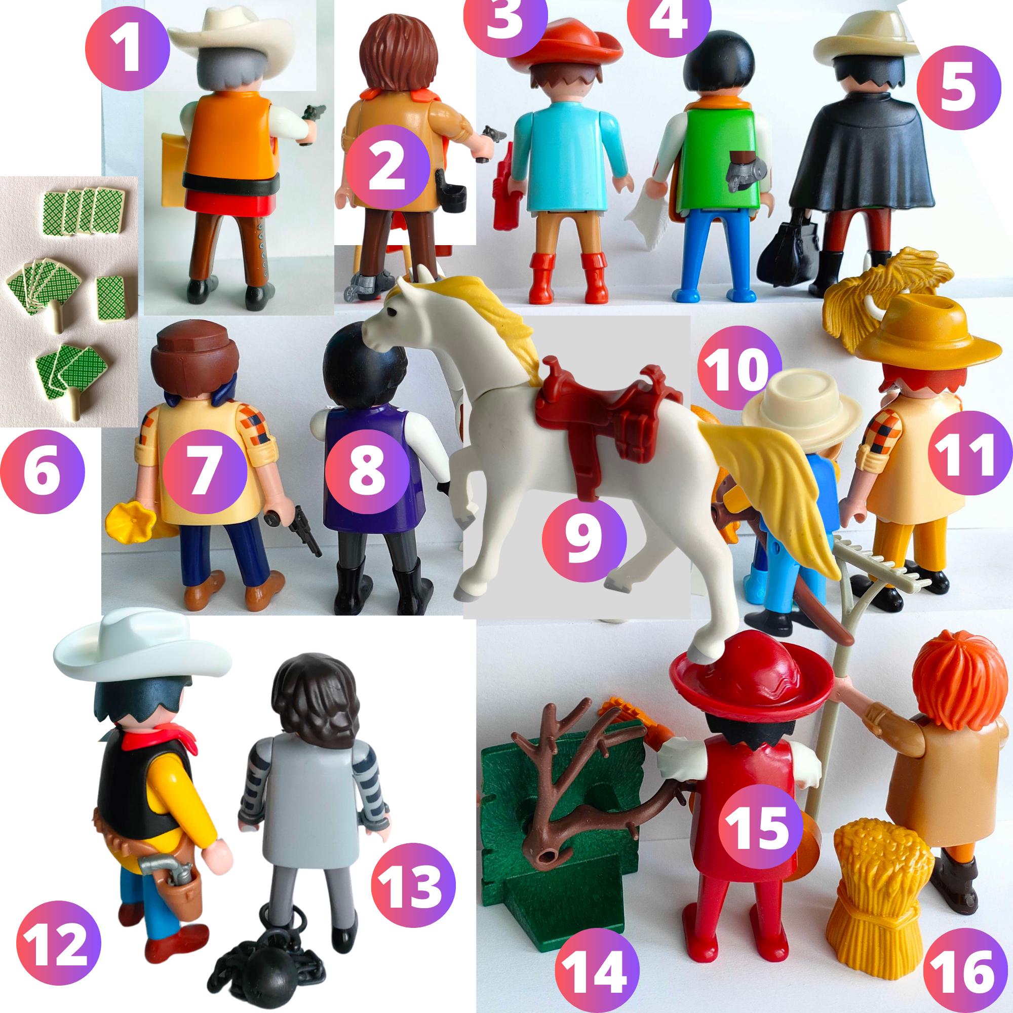 Personnage Playmobil Cowboy / Western - Catégorie 1 Réf. 23 - Occasion Très Bon État