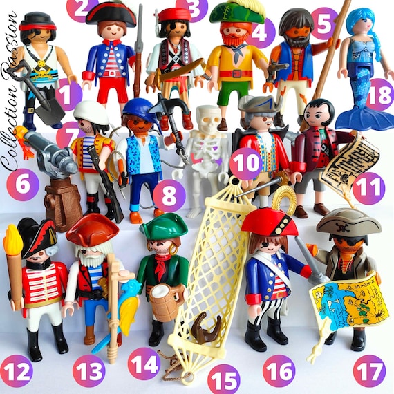 Chapeau Pirate Playmobil Vintage 2009 - En Carton, Occasion, Pour Figurine
