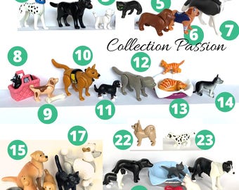PLAYMOBIL DOG CAT Animal Gifts Pet House City Puppy Dogs Decor German Sheppard Gift Cake Topper Chihuahua Cupcake Toppers Decoration Etsy