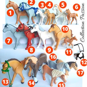 Pick One PLAYMOBIL HORSE ranch ANIMAL Western Playmobile vintage figurines - Children toys to develop their imagination play - horses farm