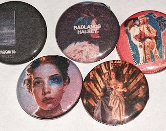 Halsey 1.25" Buttons Pins Set Of 4 Without Me
