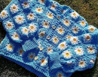 Blue Sky Daisy Cardigan (pattern only)