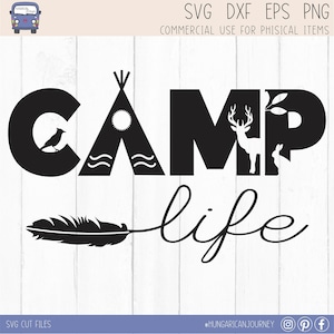 Camp Life SVG - Camping bucket SVG - Camping flag SVG - Svg file for cricut camping - camping life Svg - camping Svg shirt - camping mug Svg