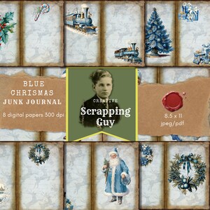 Blue Christmas Junk Journal