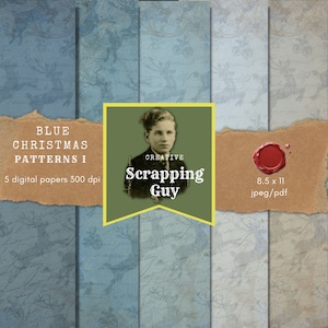 Blue Christmas Patterns I