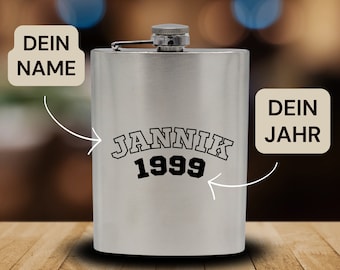 Vintage Personalized Hip Flask | birthday | Gift | anniversary | Gift idea | Birthday party