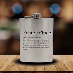 Real Friends Hip Flask | fools | Carnival | Costumes | Alaaf | Carnival | Fasnet | Gift idea | Party | Celebrate | Cologne | Rhineland