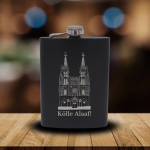 Kölle Alaaf hip flask | fools | Carnival | Costumes | Alaaf | Carnival | Fasnet | Gift idea | Party | Cologne