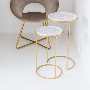 Coffee Table Carrara Marble - Coffee Table in White Carrara Marble - Made in Italy