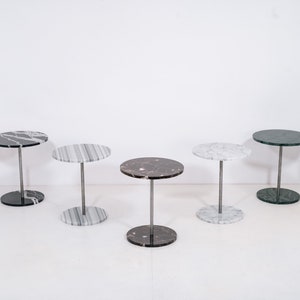 Colección CSR - Mesa de centro de mármol - Mesa auxiliar de mármol