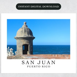 Old San Juan, Puerto Rico - El Morro Poster, Wall Art, Print, Photo - Instant Digital Download