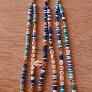 Joya para móvil personalizable*grigri*joyería para móvil*cable portátil*azul*multicolor*joyería para móvil personalizada*primavera*verano