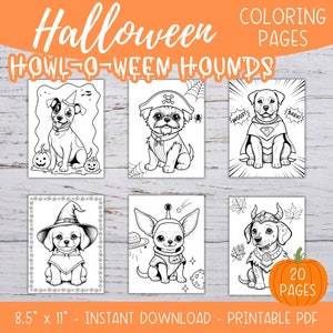 Printable Halloween Costume Pages - Etsy
