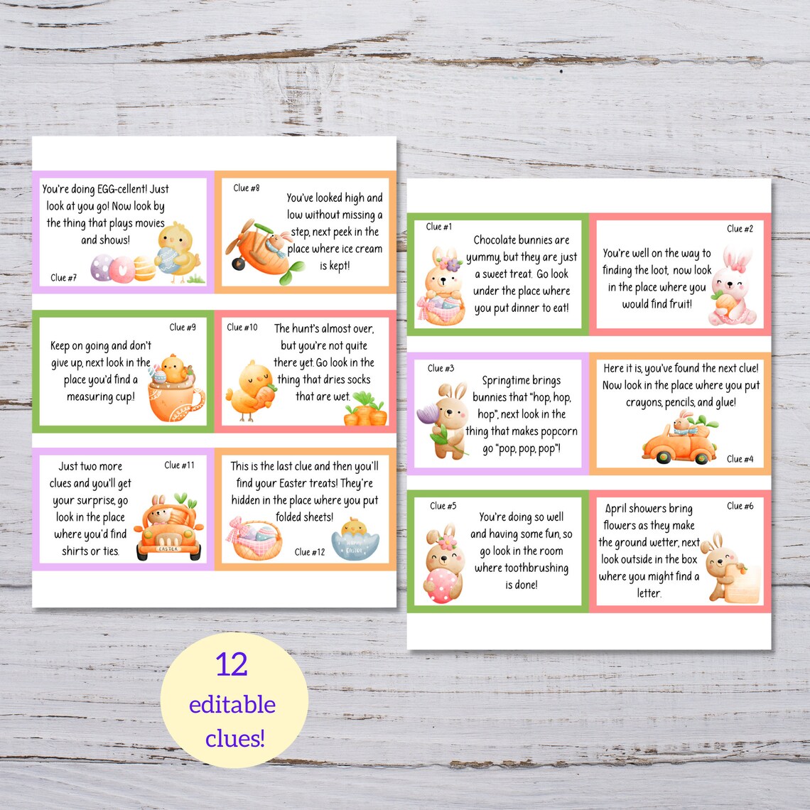 Easter Scavenger Hunt Printable Kids Easter Scavenger Hunt | Etsy