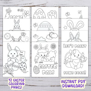 Easter Coloring Pages, Printable Easter Coloring Pages, Easter Activity For Kids, Easter Coloring Book Pages, Easter Coloring Pages PDF