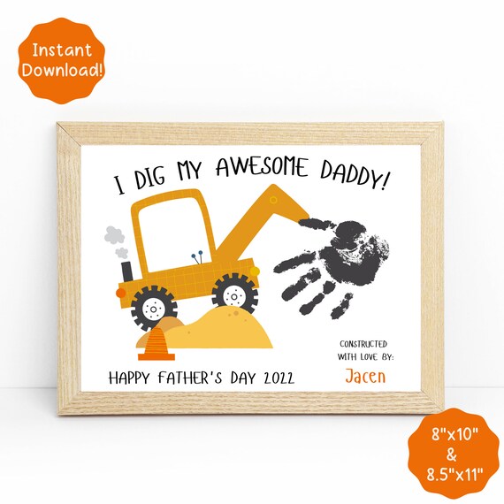 Father's Day Handprint Craft Printable Father's Day - Etsy