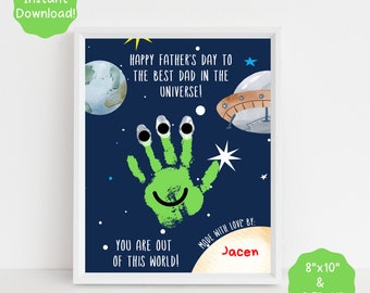 Father's Day Crafts, Father's Day Handprint Craft, Handprint Craft