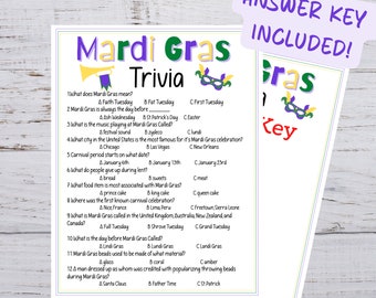 Mardi Gras Printable