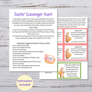 Easter Scavenger Hunt Printable, Kids Easter Scavenger Hunt, Editable ...